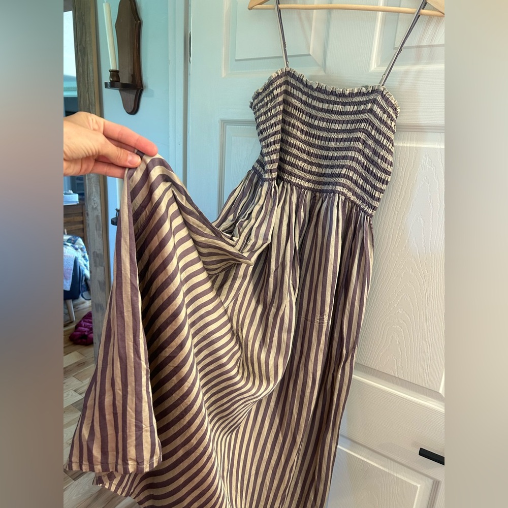 LAUDE the Label Striped Smocked Dress XL